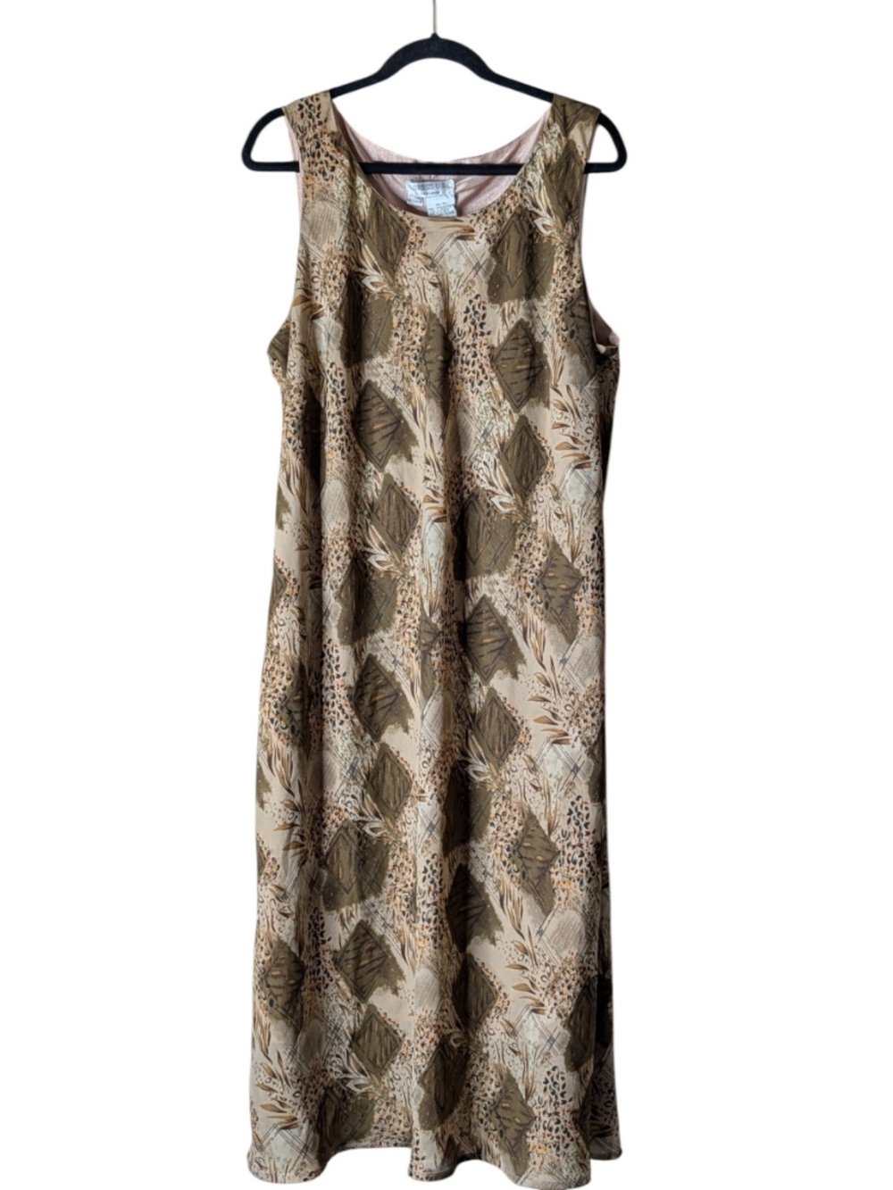 Sleeveless Animal Print Maxi Dress Size 22